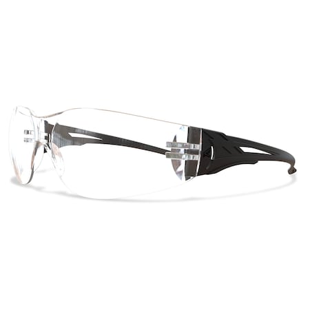 Viso Safety Eyewear, Black Frame/Clear Lens